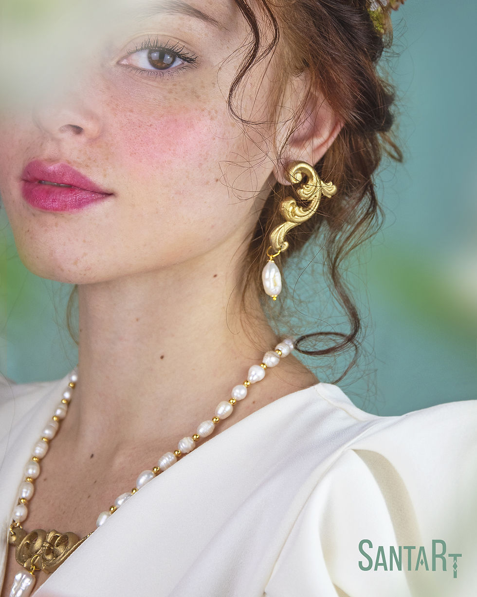 Miniatura: Orecchini Fregio oro