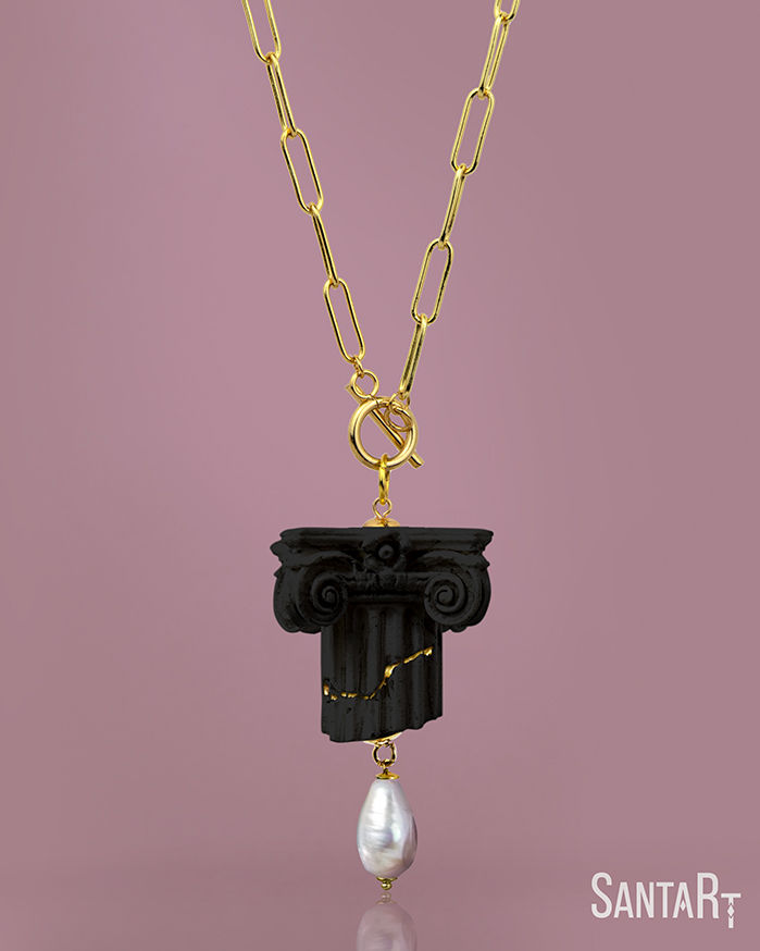 Miniatura: Collana Capitello nero