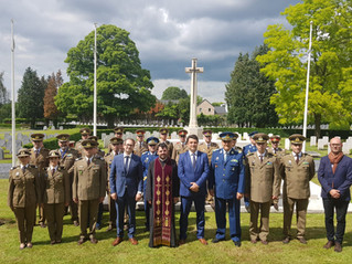 Mons, Belgium: Commemorative service for the Romanian soldiers