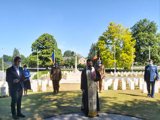 Mons, Belgium: Commemorative service for the Romanian soldiers