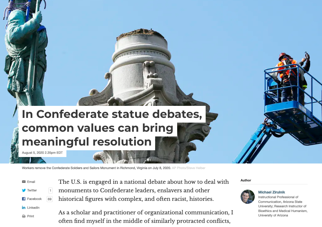IN CONFEDERATE STATUE DEBATES...