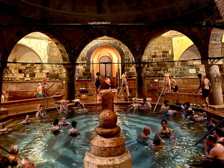Budapest thermal bath spa experience with historic architecture