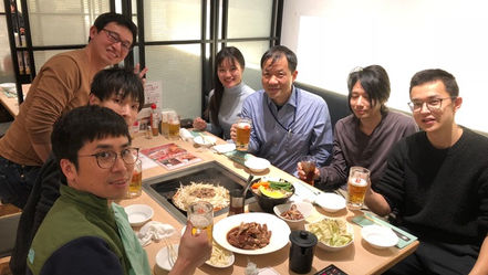 渡邊先生、劉先生歓迎会