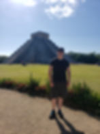 Patrick Pinkowski at Chichen Itza in Mexico
