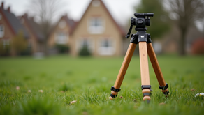 a three legged tripod on grass