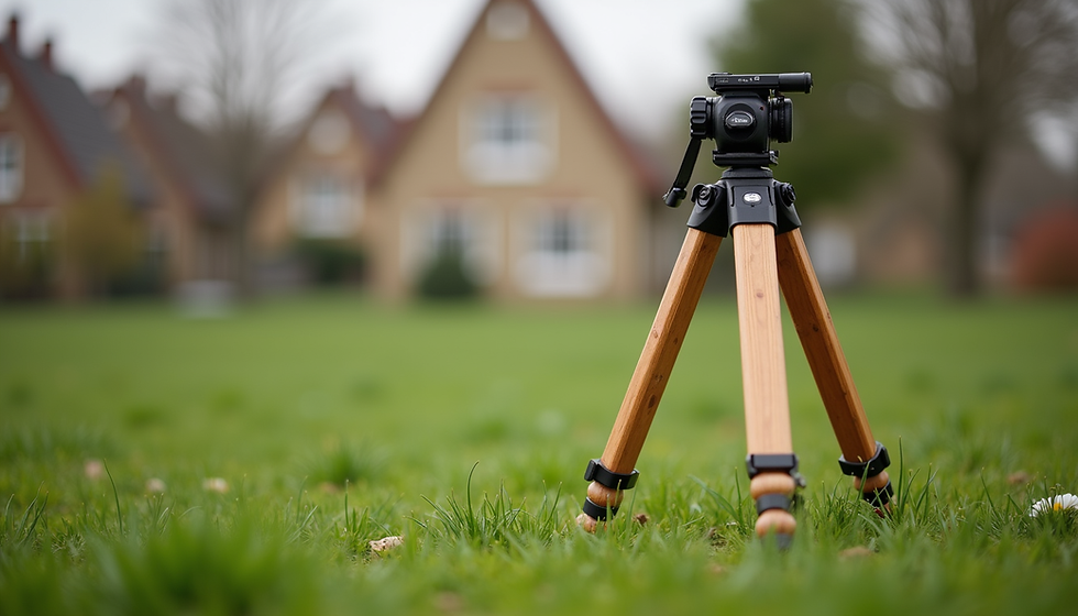 a three legged tripod on grass