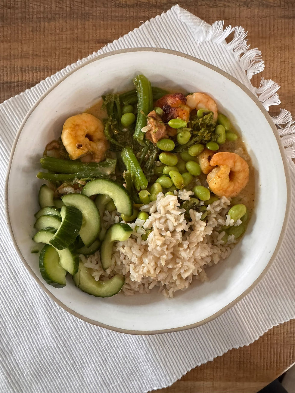 Satay Prawn Curry Traybake