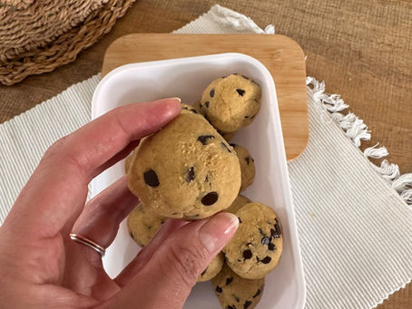 Chocolate Chip Cookie Dough Protein Balls