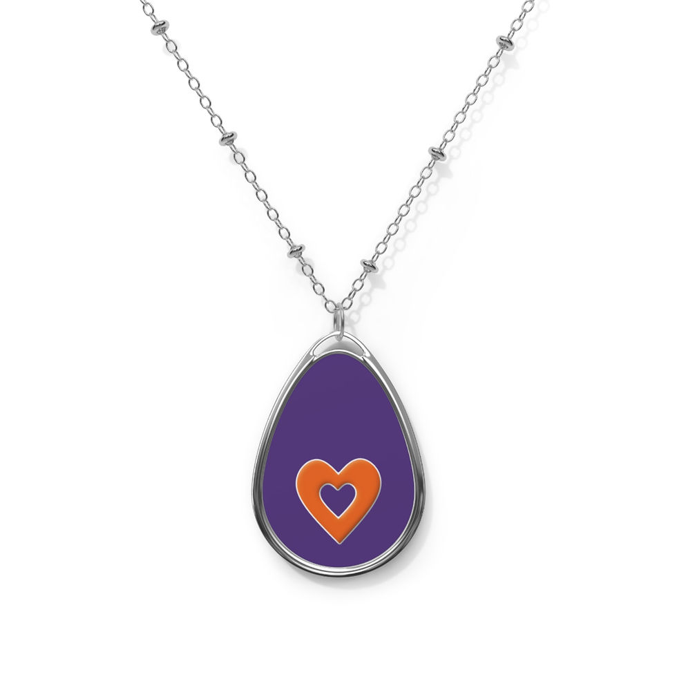 Thumbnail: Clemson Family Wish Heart Necklace- Purchase with Purpose