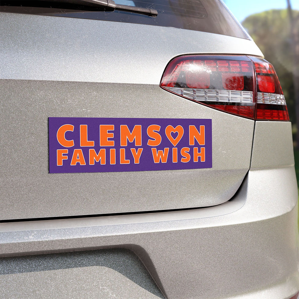 Thumbnail: Clemson Family Wish Car Magnet - Fun, Festive Auto Decoration
