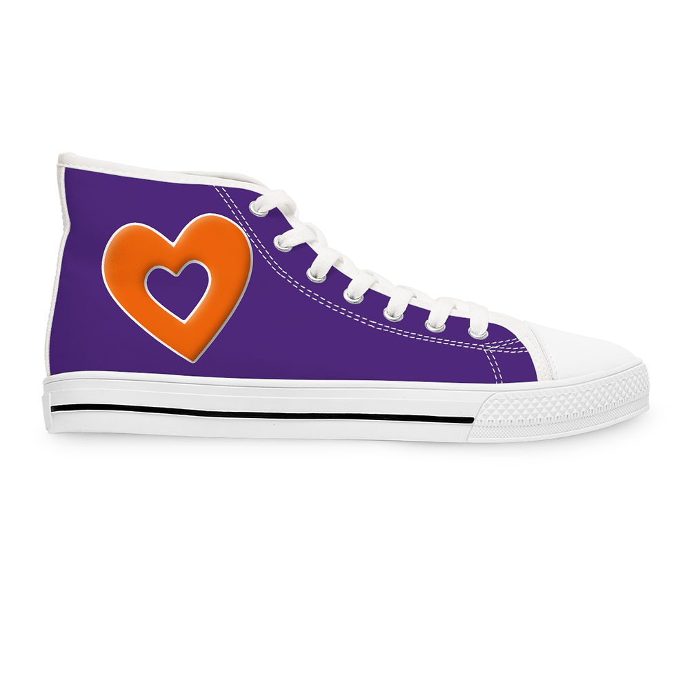 Thumbnail: High Top Sneakers - Heart Clemson Family  Wish