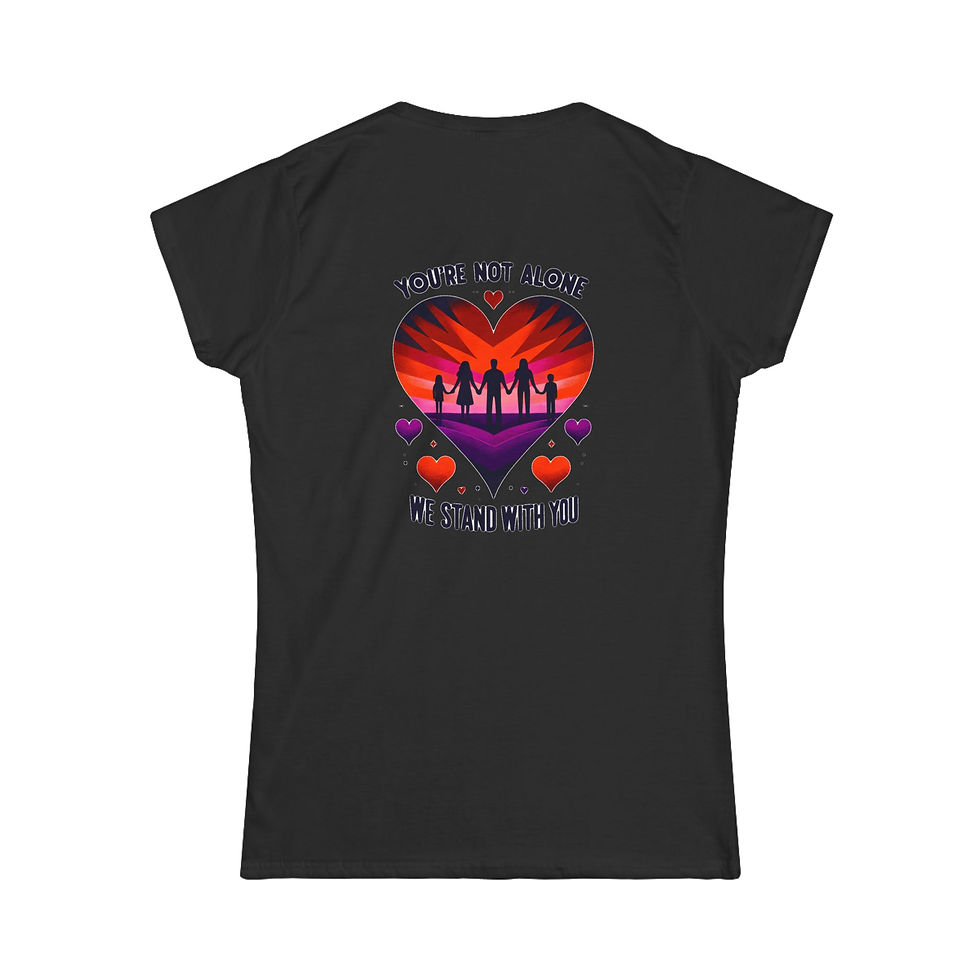Thumbnail: Empowering Women's Tee - 'You're Not Alone' Message
