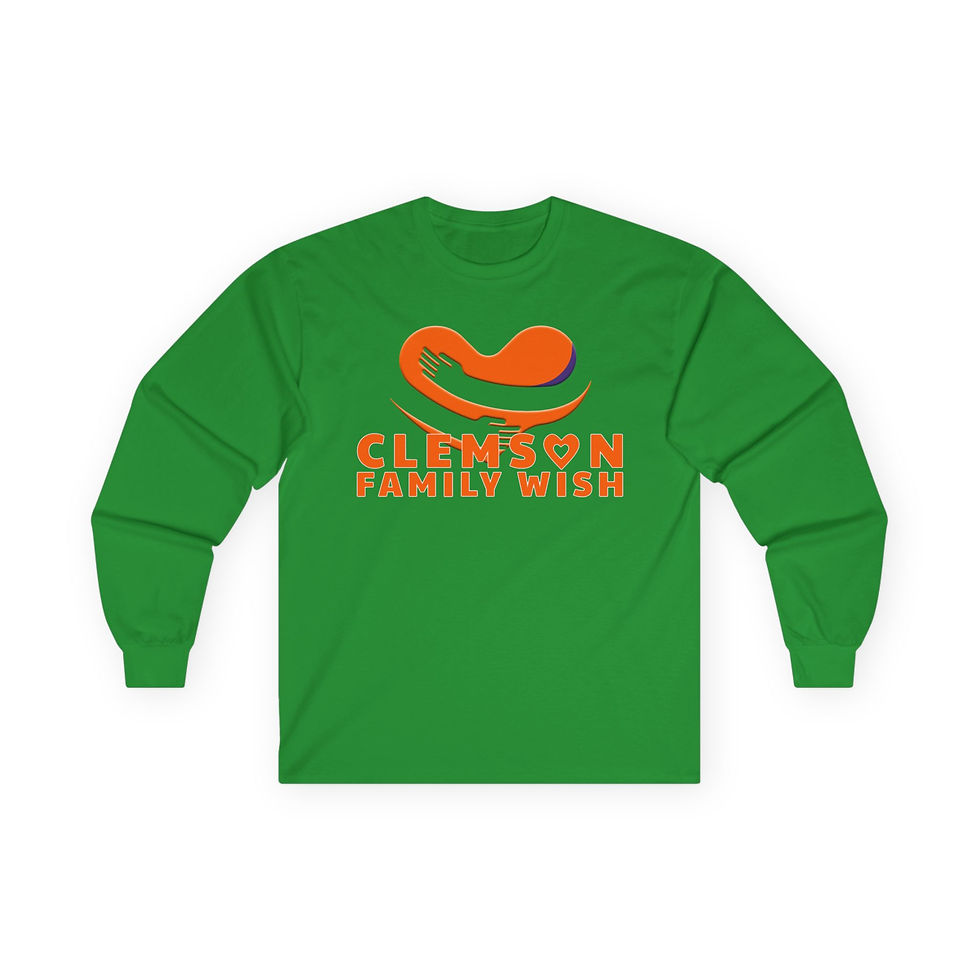 Thumbnail: Clemson Family Wish Unisex Long Sleeve Tee - Casual Comfort for Sports Fans