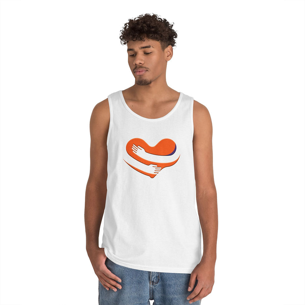 Thumbnail: Clemson Family Wish Hugging Heart Unisex Heavy Cotton Tank Top
