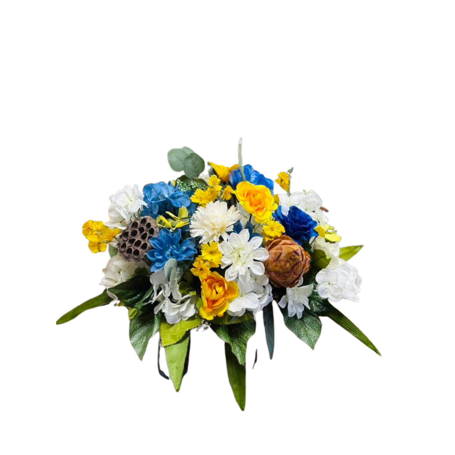 Blue & Gold Headstone Clip