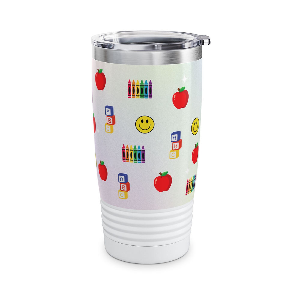 Thumbnail: Apple-Themed Tumbler for Teachers and Students -Gift for Educators, Classroom