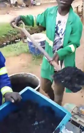 charcoal briquette preparation