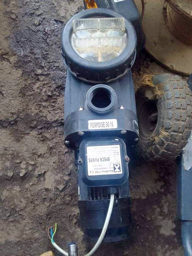 Image of a used swimming pool pump