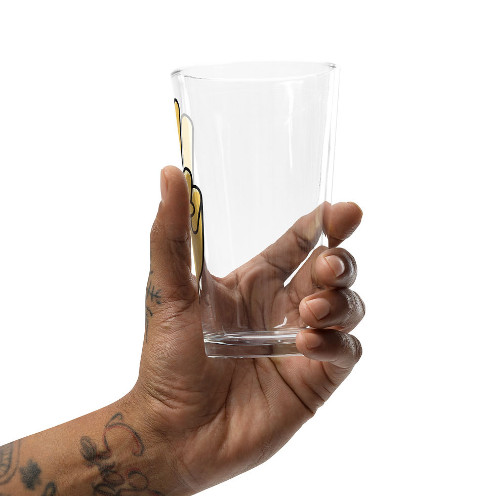Thumbnail: Peace Hand - Shaker pint glass