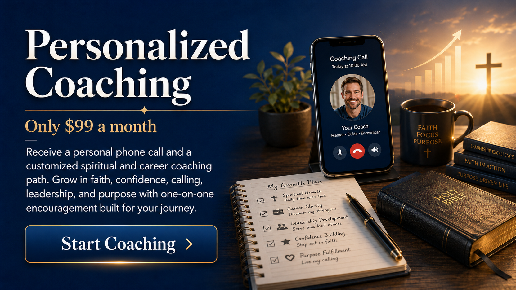 Personal faith and professional coaching services.