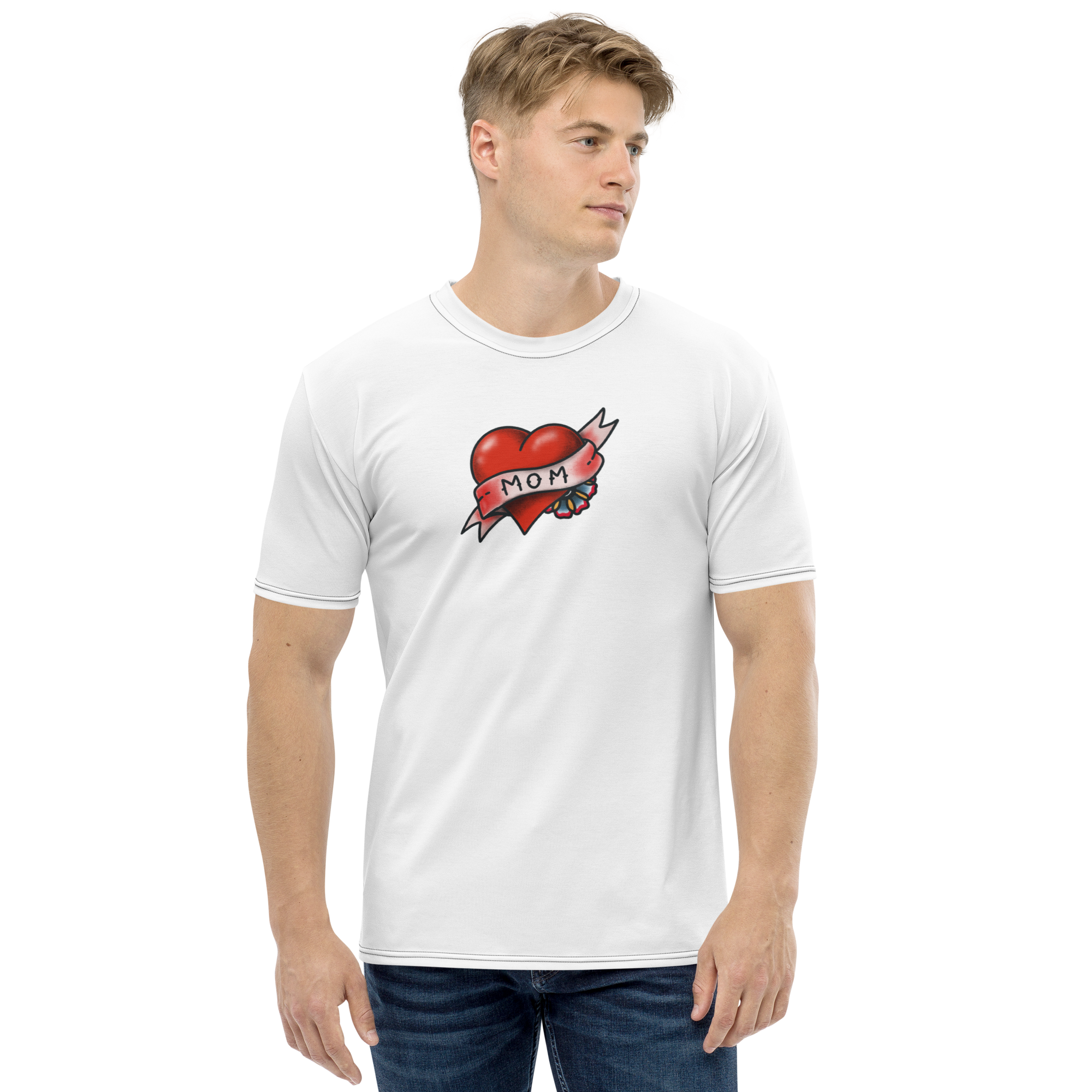 Inspirational All-Over Print Crew Neck T-Shirt — Design 07