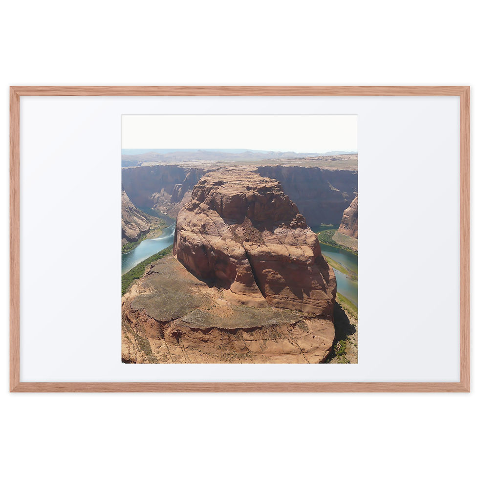 Thumbnail: Naka-frame na poster - Horseshoe Bend