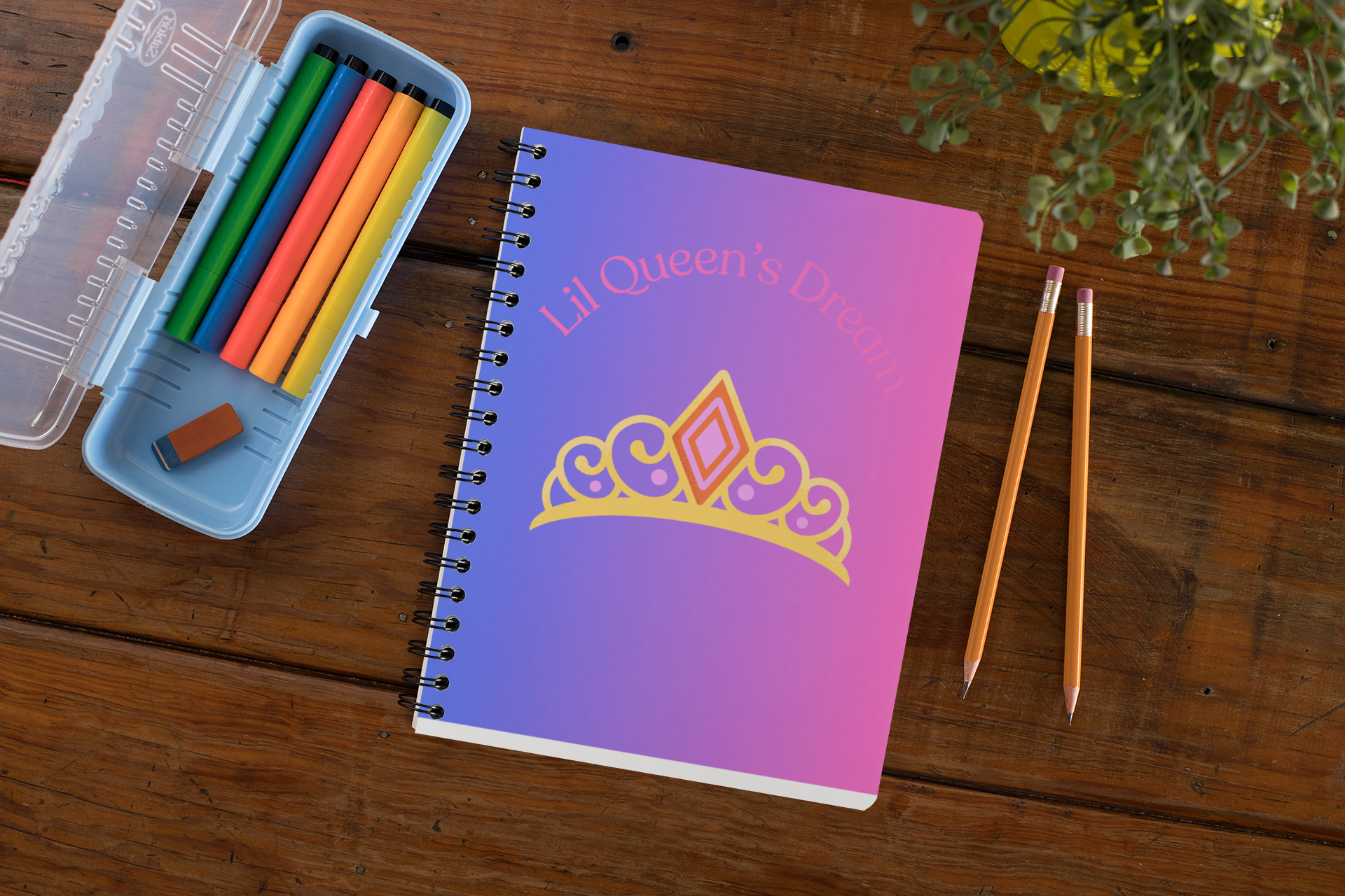 Lil Queen's Dream Spiral Bound Journal