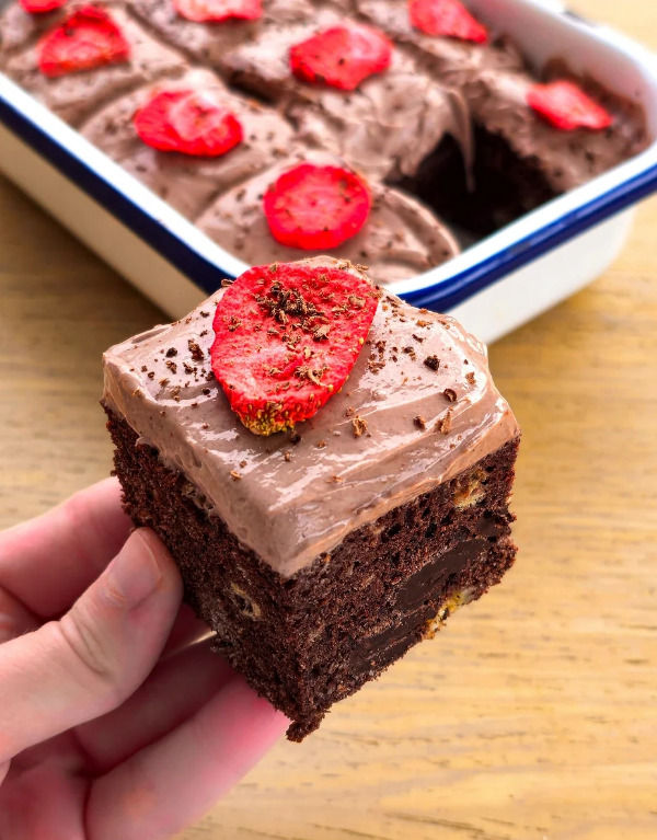 Čokoládový koláček s polevou