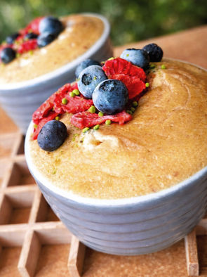 Zdravý zapečený tvaroh s banánem bez cukru