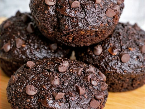 Nejlepší čokoládové muffiny bez mouky 