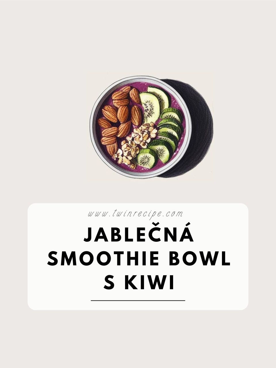 Jablečná smoothie bowl s kiwi