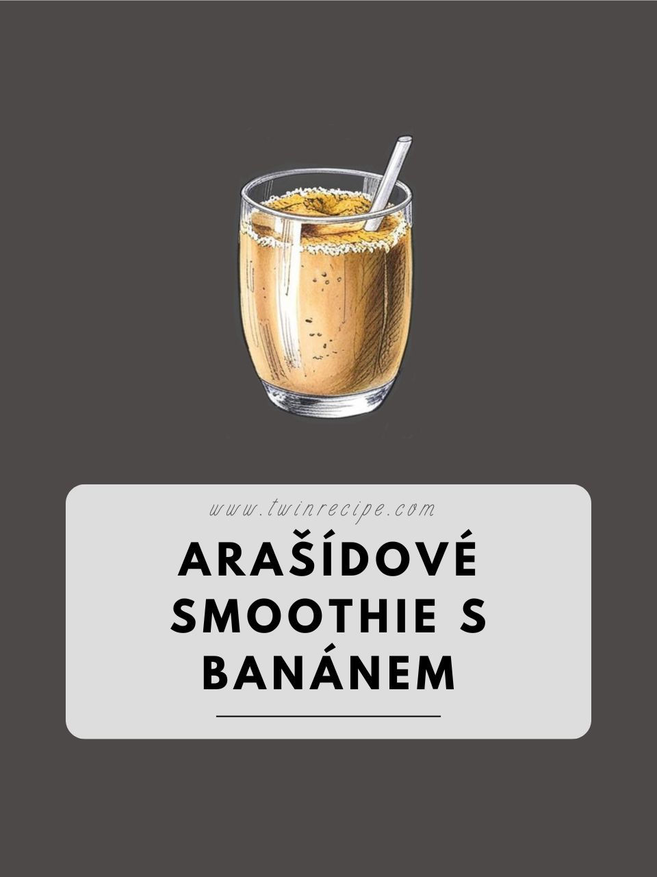 1. Arašídové smoothie s banánem