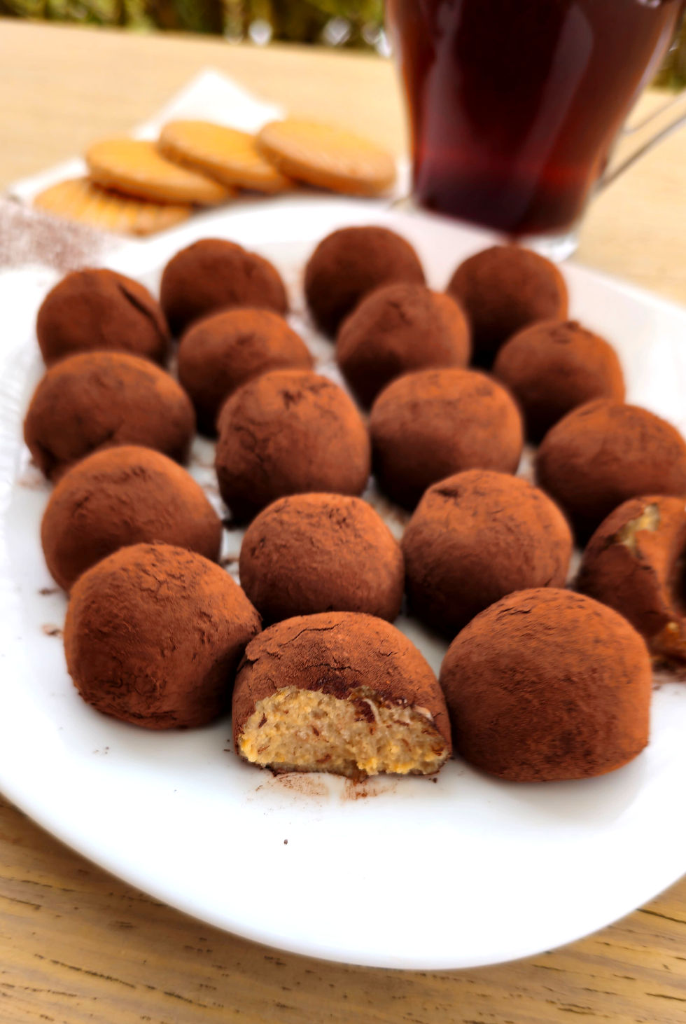 Zdravé tvarohové tiramisu kuličky