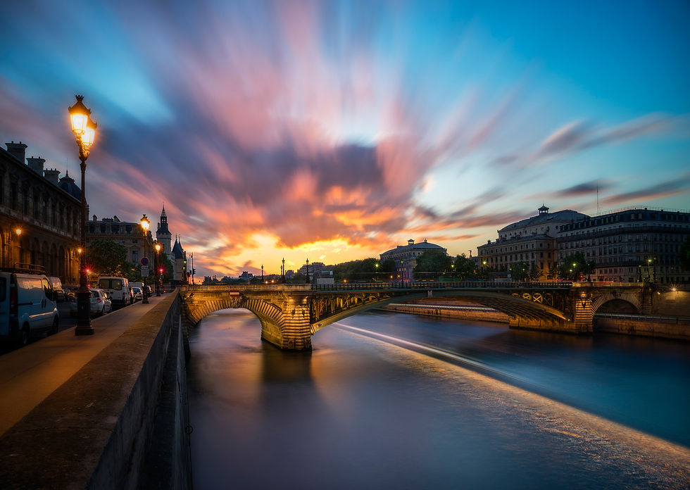 Sunset Bridge - Paris, France