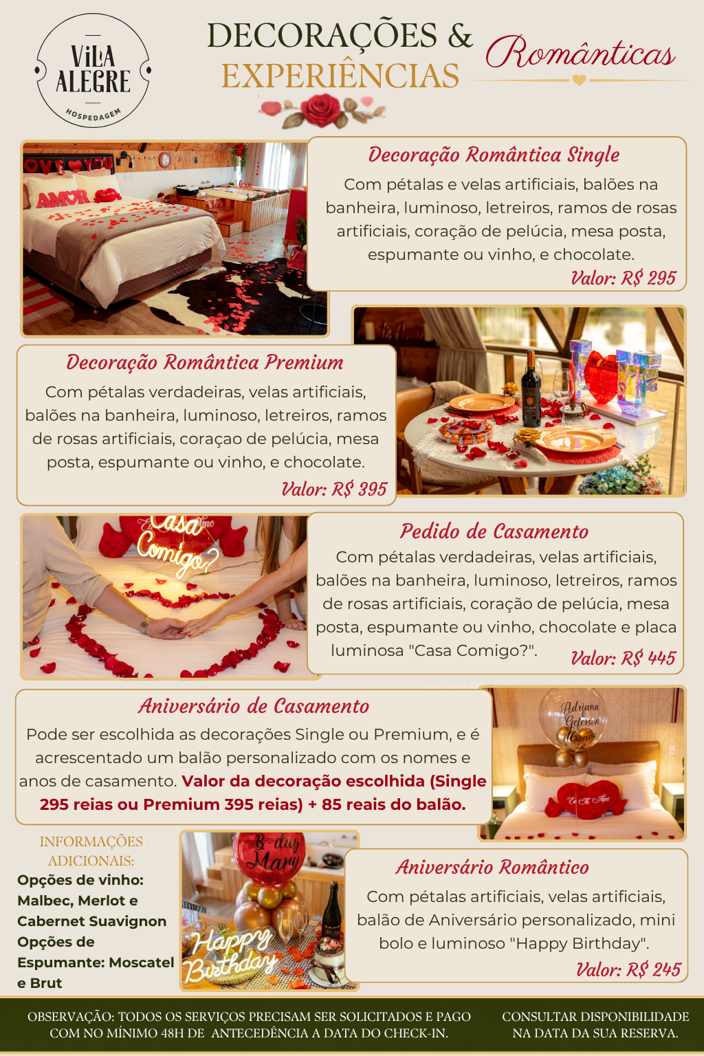 Alimentacao e Decoracoes