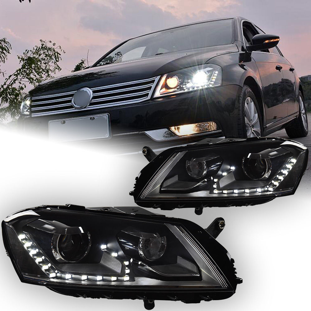 AKD Car Styling for VW Passat B7 Headlight 2012-2016 Passat Europe LED DRL Hid H