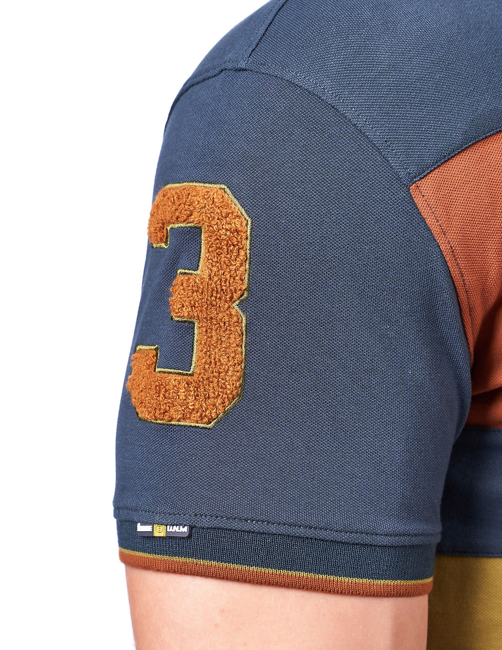 Миниатюра: YFD39597  Polo Shirt Cut & Sew , Rubber Print Chest, Towel Patch side sleeve