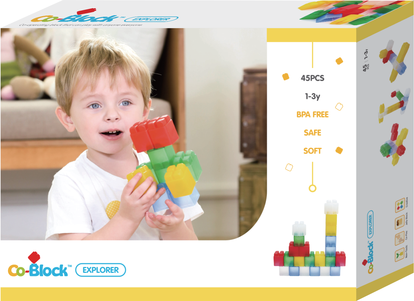 Co-Block X Little Pony Jelly Blocks 軟膠積木 Explorer 45P