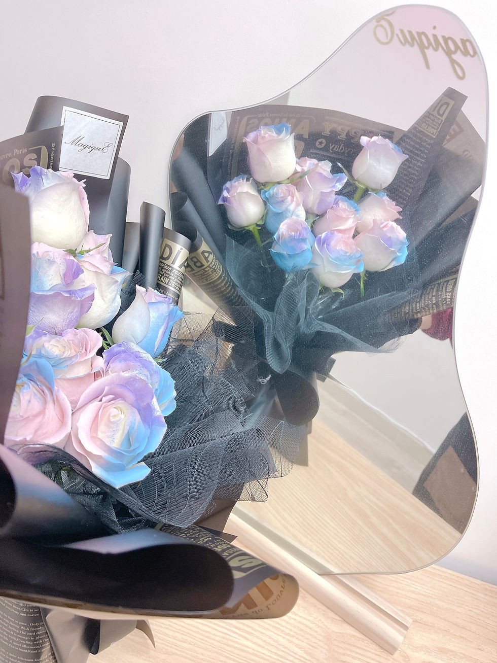 縮圖：噴染unicorn玫瑰鮮花花束