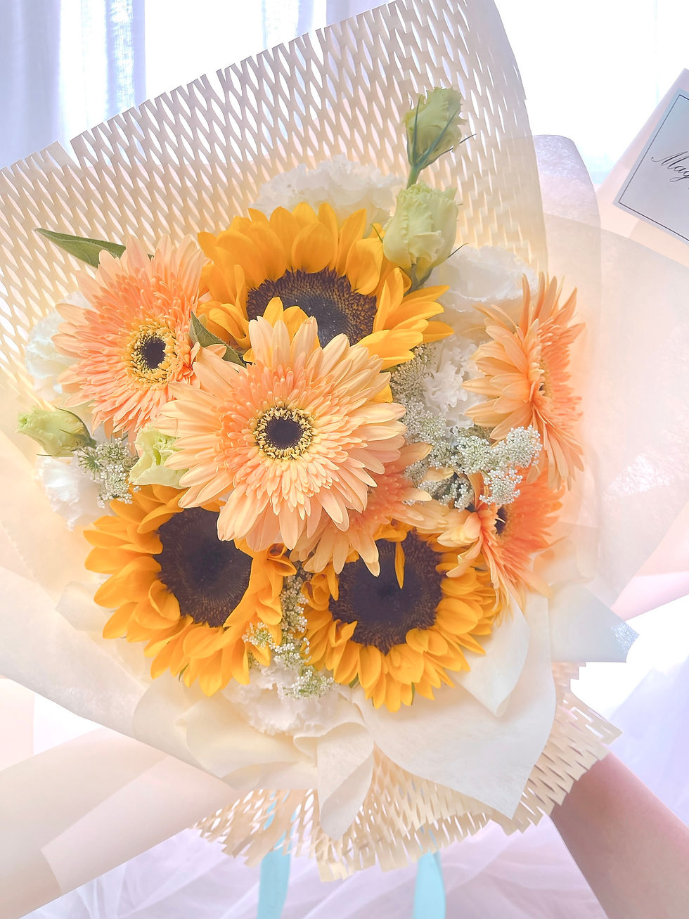 縮圖：韓式向日葵鮮花花束