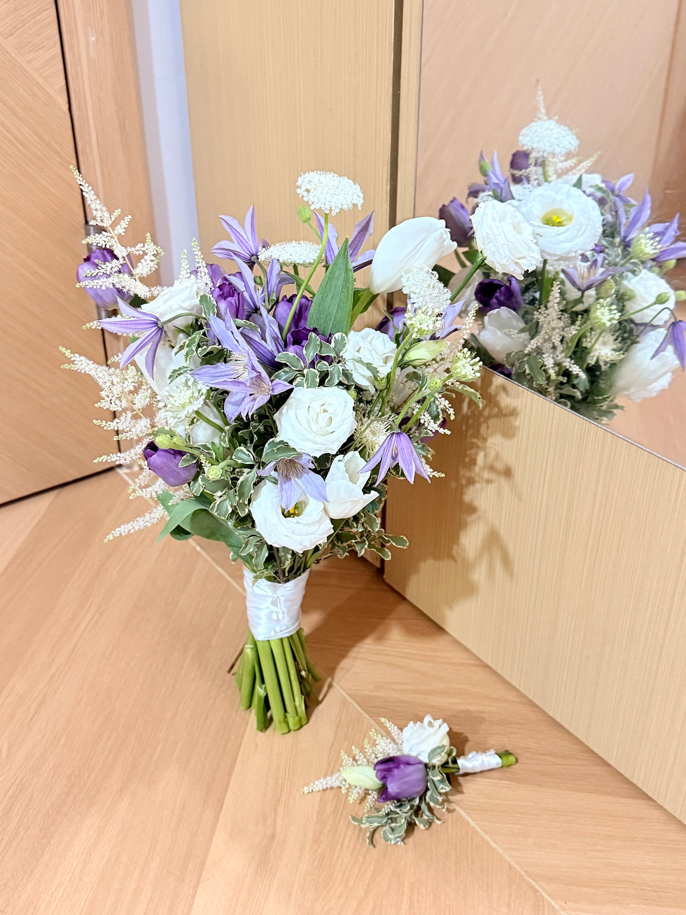 縮圖：紫色系韓式田園風花球