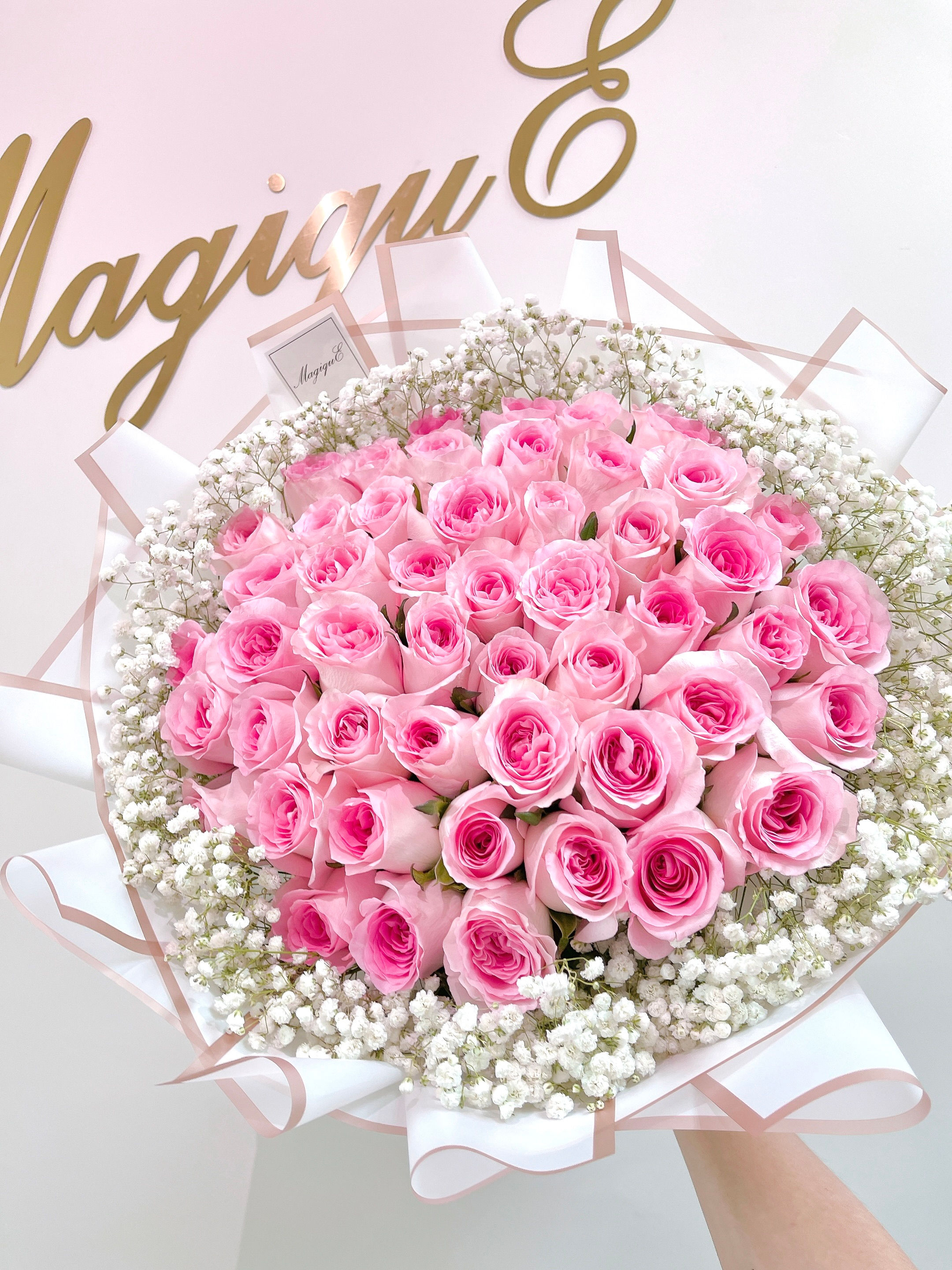 50枝洛神玫瑰鮮花花束 