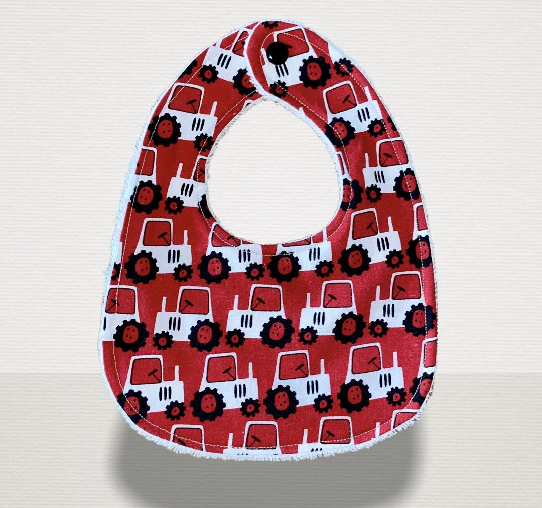Little Red Tractor Bib