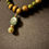 Thumbnail: Natural Wood & Stone Pendant Necklace-Green
