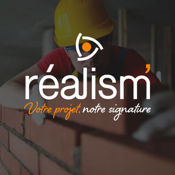 Logo représentant l'équipe autour d'un point centra, logo simple facile a broder sur les polos de chantier