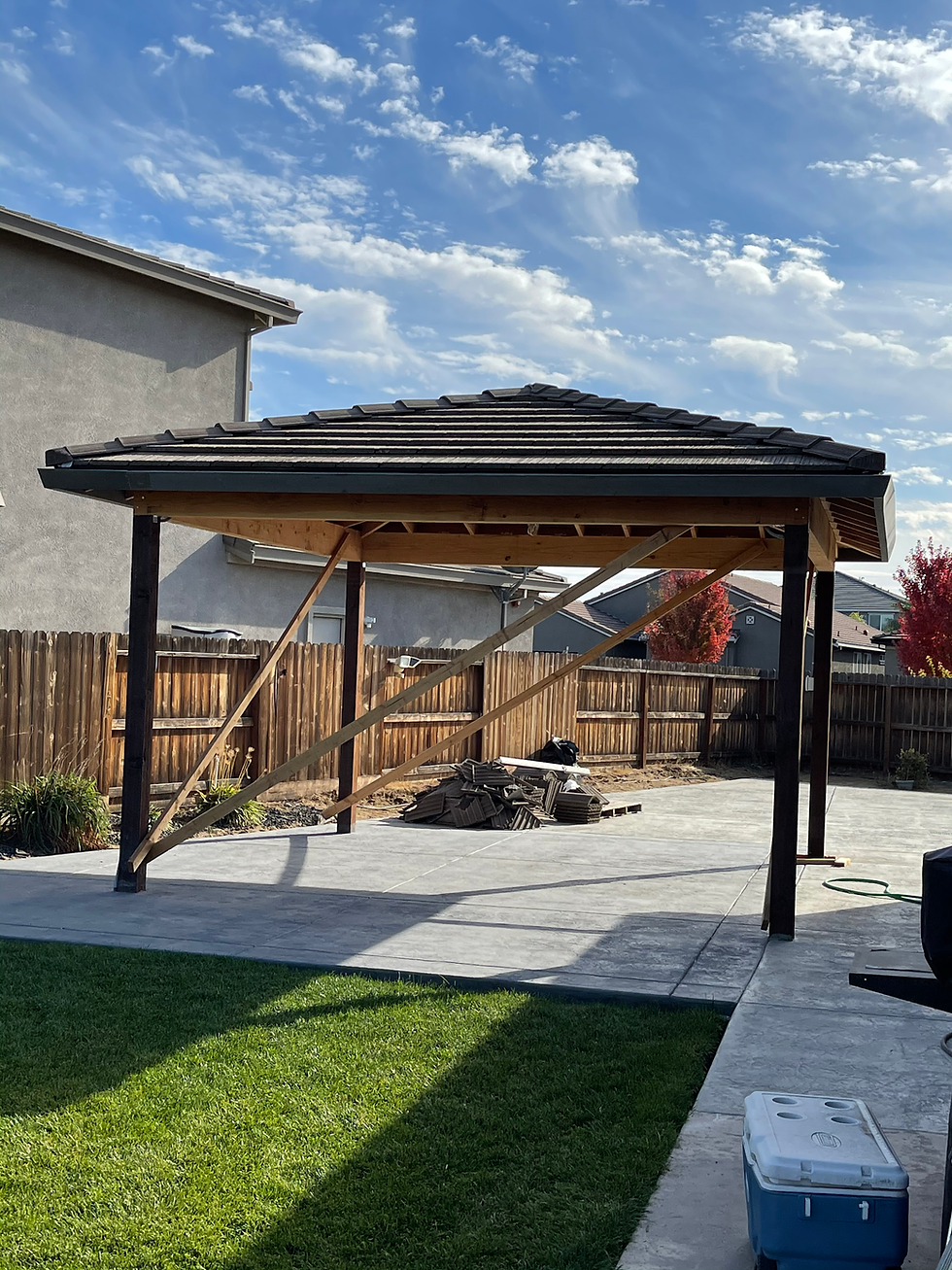 Backyard Covered Patio Build