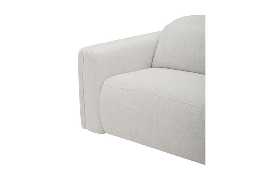 Thumbnail: Sofa 3 places inclinable tissu couleur avoine