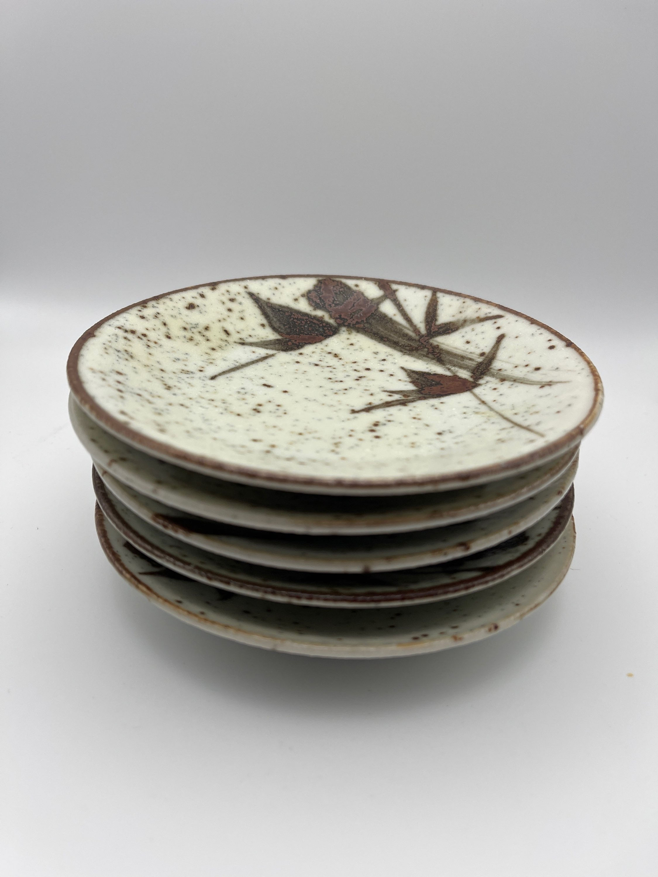 Set of 5 x 5.25” Japanese ceramic side dishes