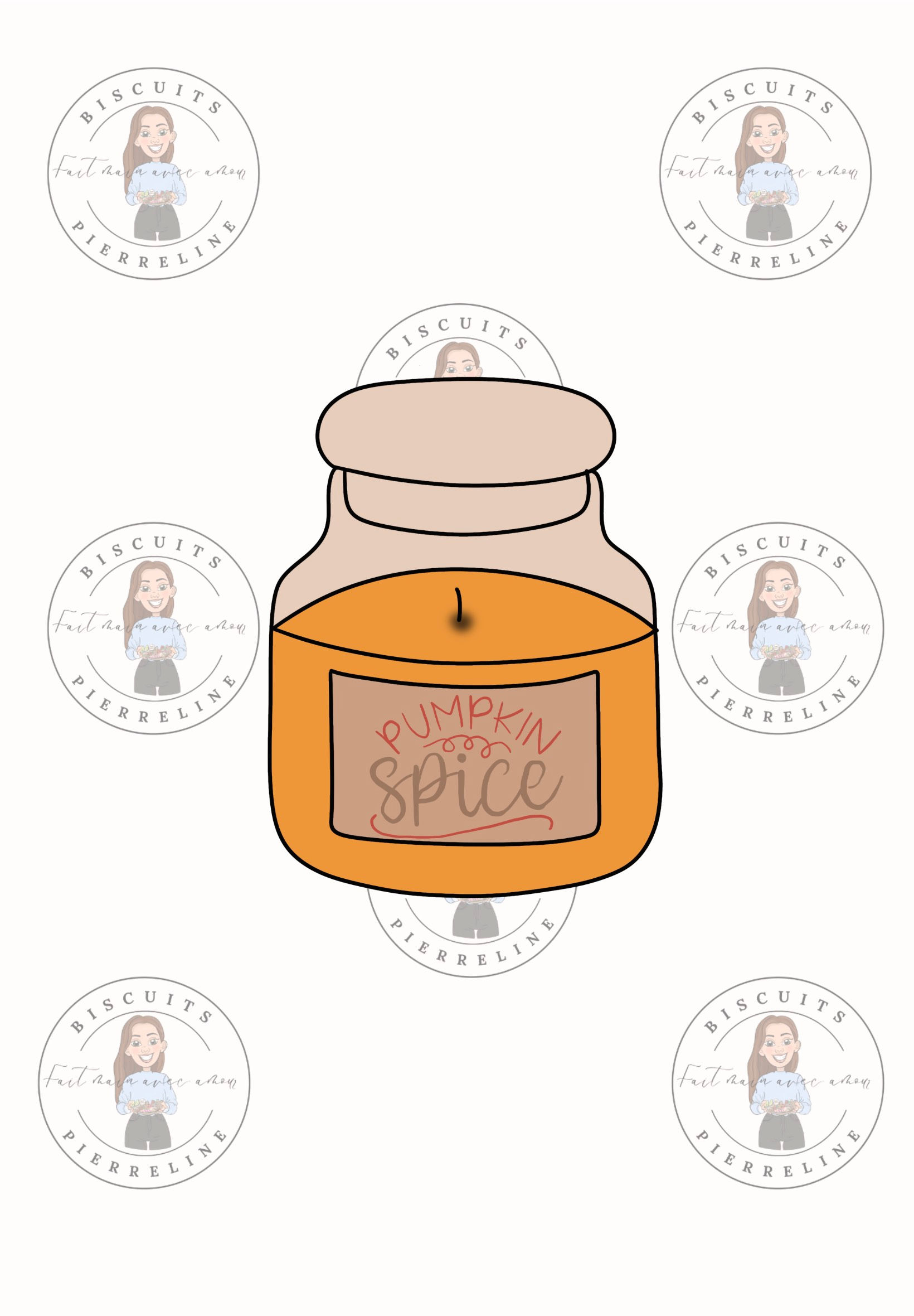 Emporte-pièce bougie d'automne