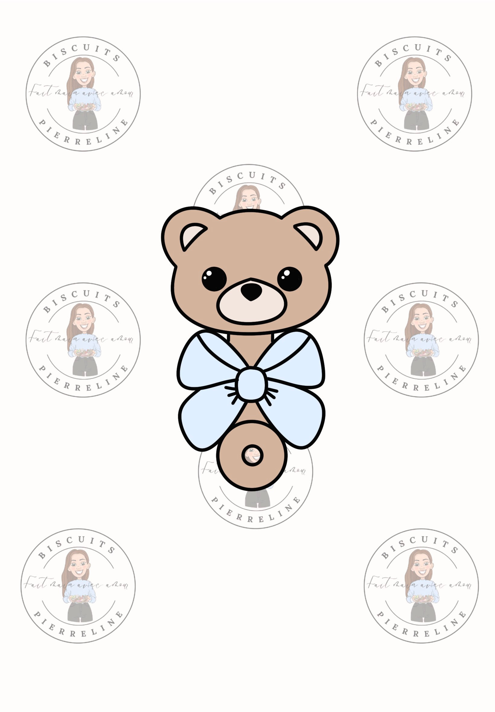 Emporte-pièce hochet nounours